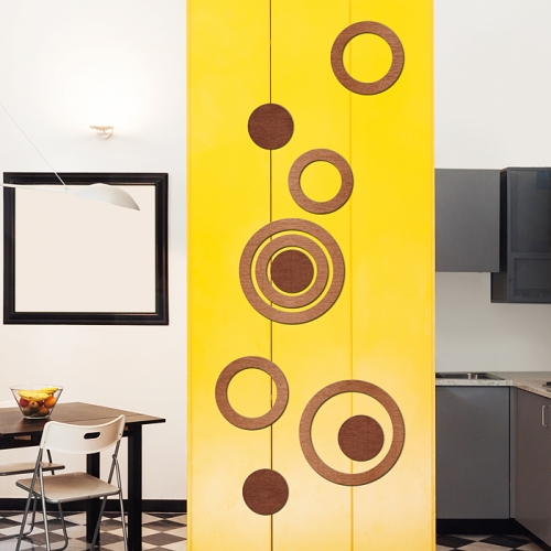 [우드스티커] 우든서클 (컬러완제품)