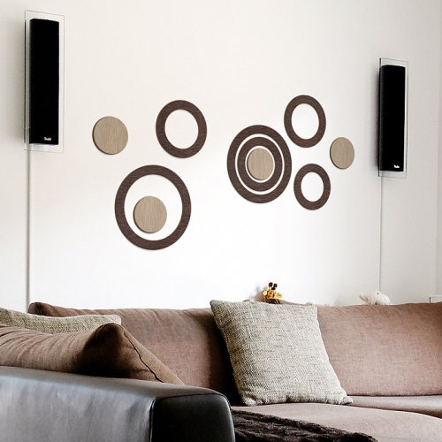 [우드스티커] 우든서클 (컬러완제품)