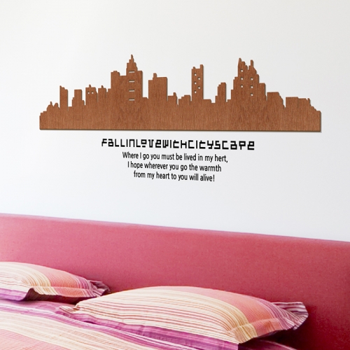 [우드스티커] 시티스케이프 (컬러완제품)