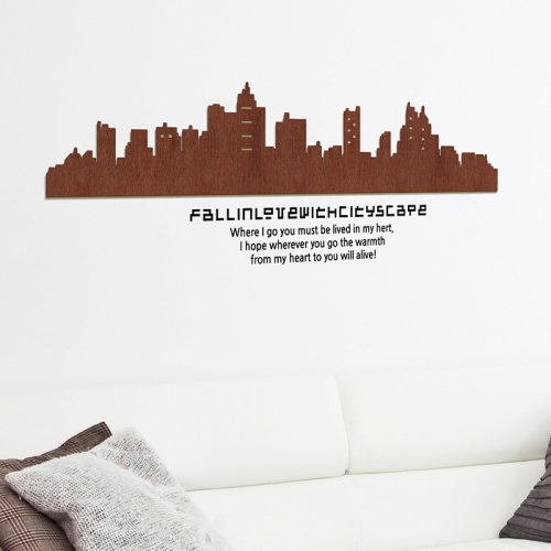 [우드스티커] 시티스케이프 (컬러완제품)