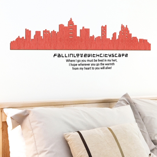 [우드스티커] 시티스케이프 (컬러완제품)