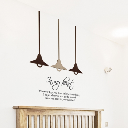 [우드스티커] 하늘등 (컬러완제품)