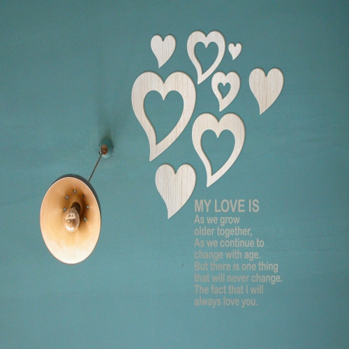 [우드스티커] 우든하트 (반제품) / 반제품(우드)+라이트그레이(시트)