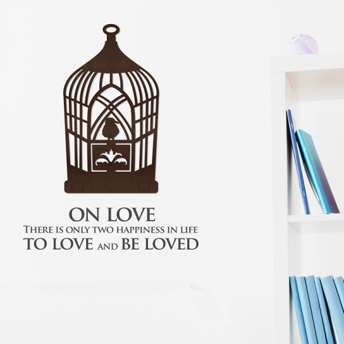 [우드스티커] 우드새장 (컬러완제품)