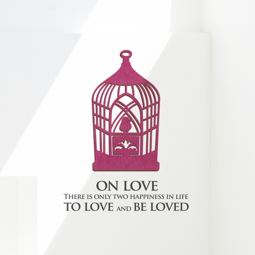 [우드스티커] 우드새장 (컬러완제품)