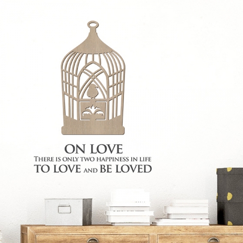 [우드스티커] 우드새장 (컬러완제품)