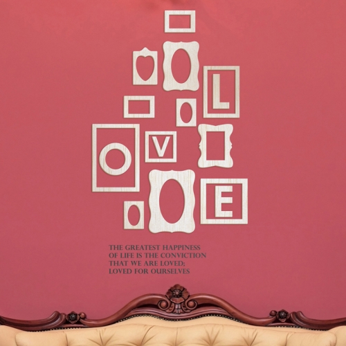 [우드스티커] 우드프레임 (반제품) / 반제품(우드)+그레이(시트)