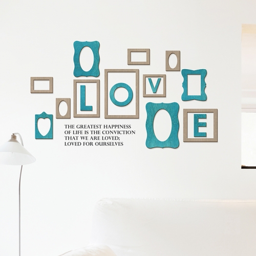 [우드스티커] 우드프레임 (컬러완제품)