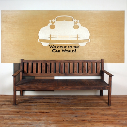 [우드스티커] 우드카 (반제품) / 반제품(우드)+블랙(시트)