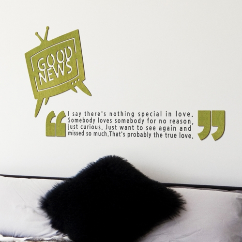 [우드스티커] 굿뉴스 (컬러완제품)