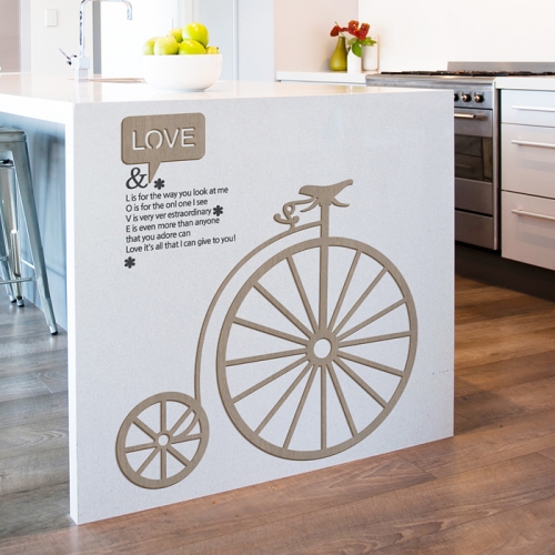 [우드스티커] 나무자전거 (컬러완제품)