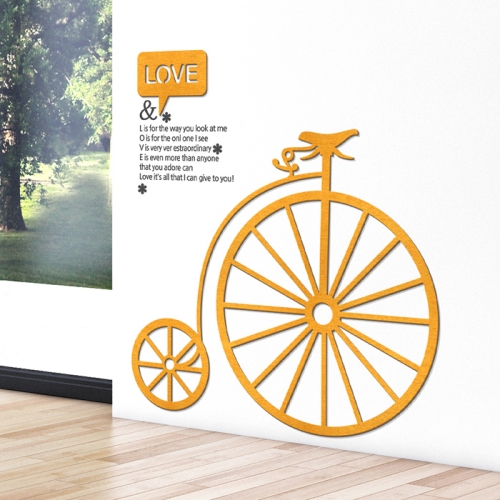 [우드스티커] 나무자전거 (컬러완제품)