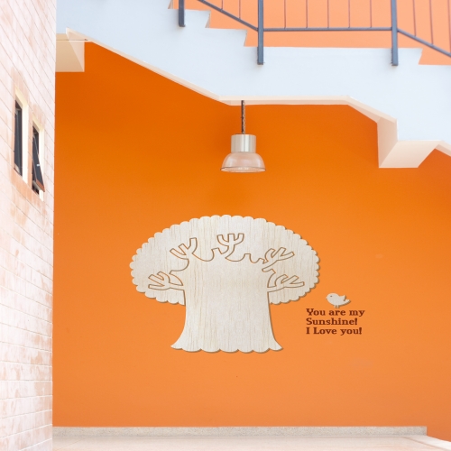 [우드스티커] 행복드림 (반제품) / 반제품(우드)+초코렛(시트)