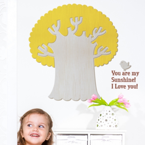 [우드스티커] 행복드림 (컬러완제품)