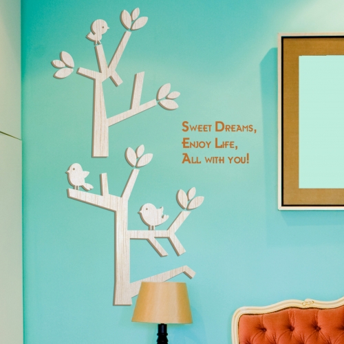 [우드스티커] 큐티트리 (반제품) / 반제품(우드)+카라멜(시트)