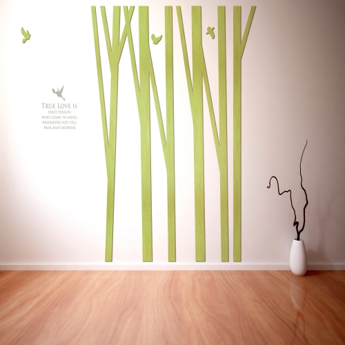 [우드스티커] 숲으로 (컬러완제품)