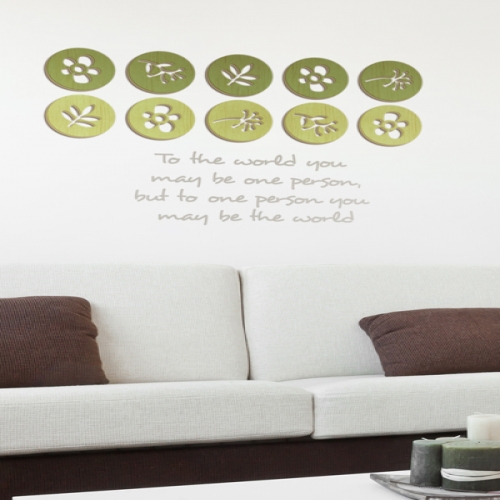 [우드스티커] 동그라미꽃 (컬러완제품)