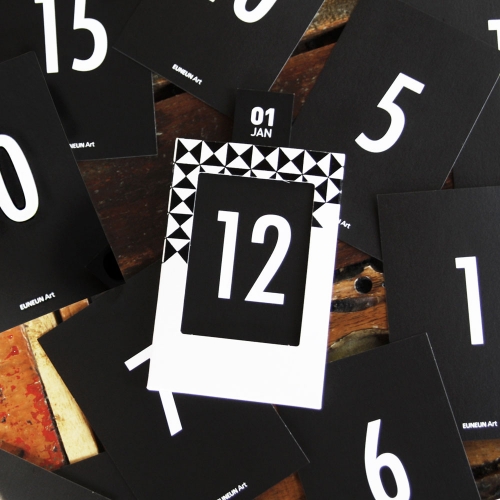 미니폴라로이드 만년달력 - 블럭