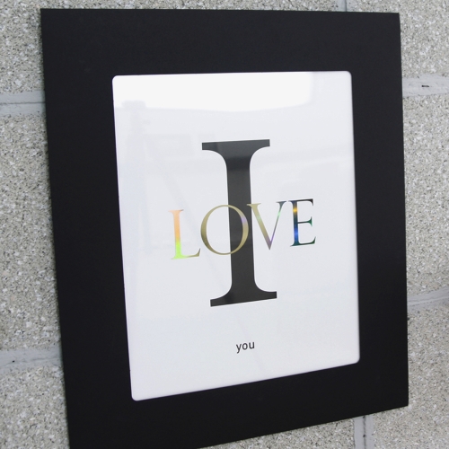 그래픽 프레임 - 모던 블랙