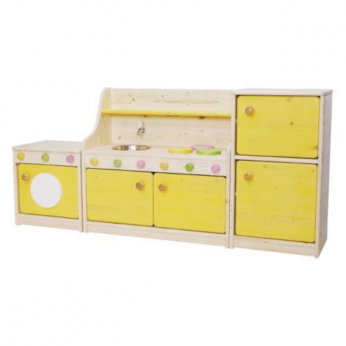 친환경 원목 선반 주방놀이 3종 세트