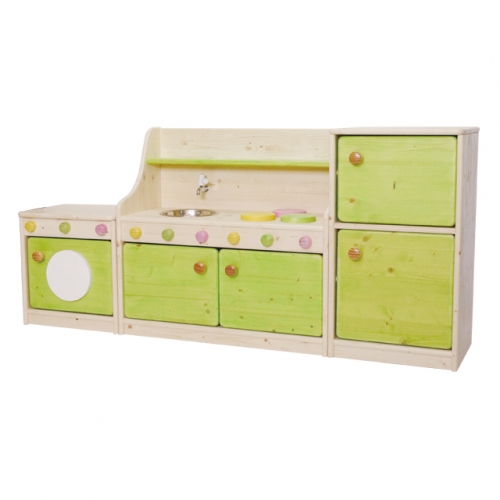 친환경 원목 선반 주방놀이 3종 세트