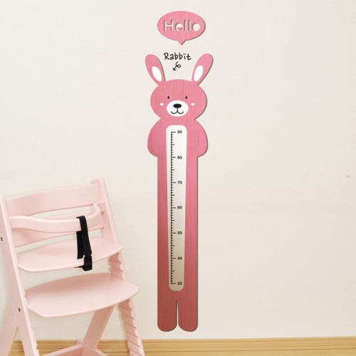 [우드스티커] 키재기-토끼 (컬러완제품)