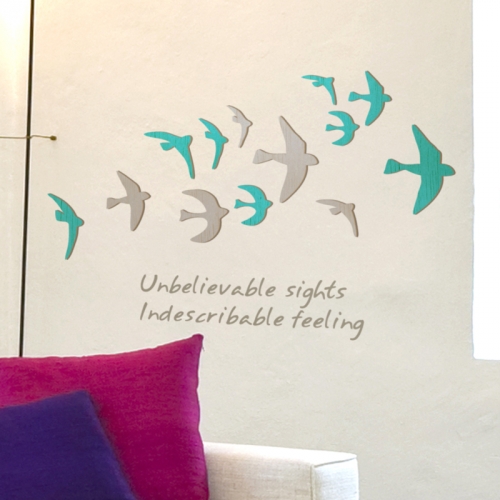 [우드스티커] 날아올라 (컬러완제품)