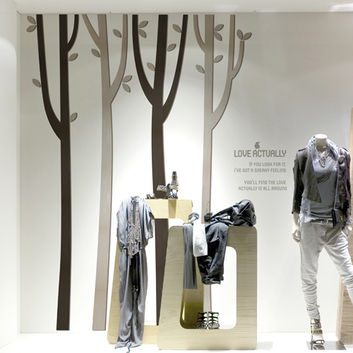 [우드스티커] 바람숲 (컬러완제품)