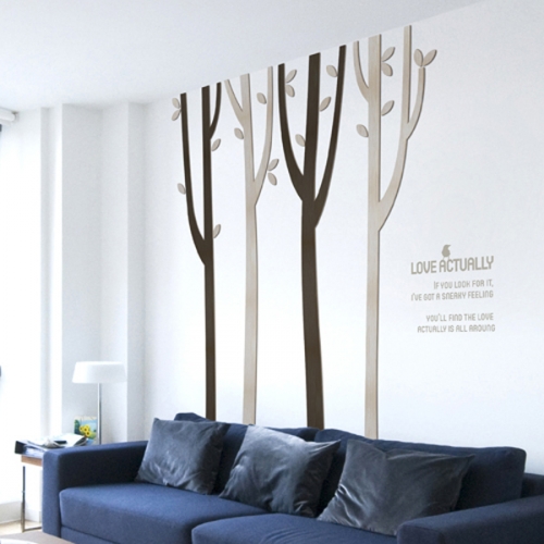 [우드스티커] 바람숲 (컬러완제품)