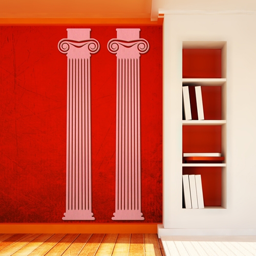 [우드스티커] 나무기둥 (컬러완제품)