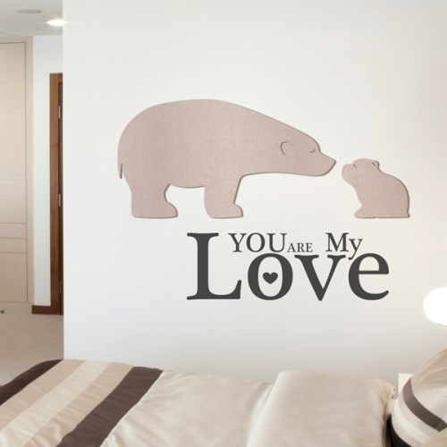 [우드스티커] 마이러브 (컬러완제품)