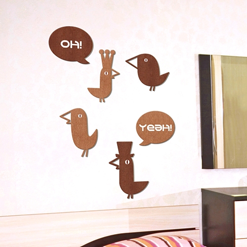 [우드스티커] 시크릿가든 (컬러완제품)