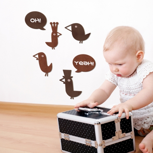 [우드스티커] 시크릿가든 (컬러완제품)