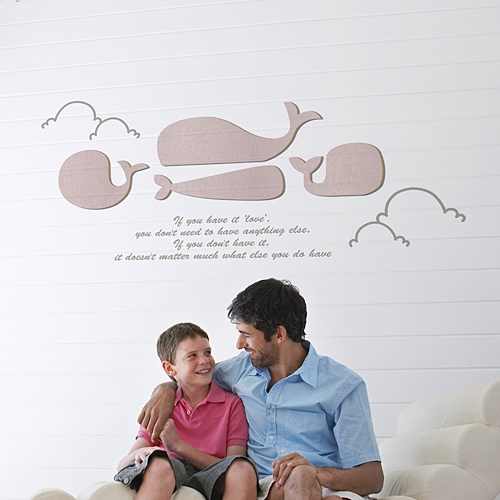 [우드스티커] 바다고래 (컬러완제품)