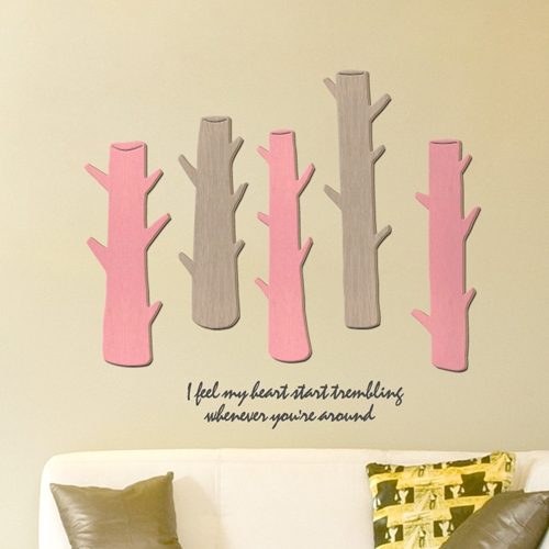 [우드스티커] 트리트리 (컬러완제품)