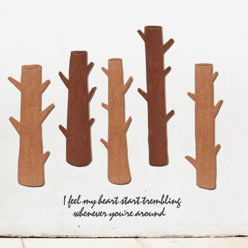 [우드스티커] 트리트리 (컬러완제품)