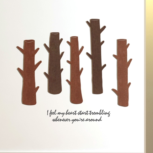 [우드스티커] 트리트리 (컬러완제품)