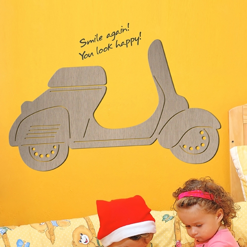 [우드스티커] 바이크 (컬러완제품)