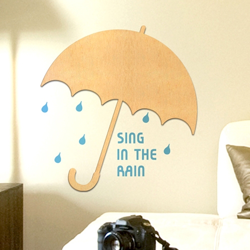 [우드스티커] 레인데이 (반제품)