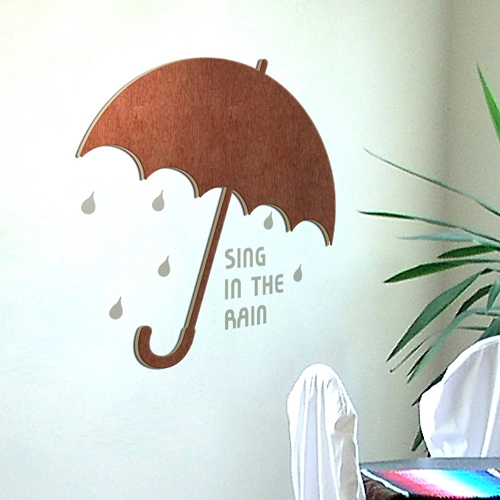 [우드스티커] 레인데이 (컬러완제품)