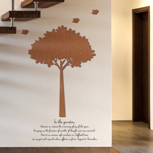 [우드스티커] 우든트리 (컬러완제품)