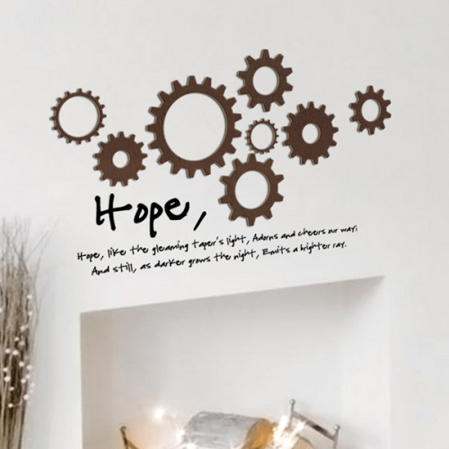 [우드스티커] 톱니바퀴 (컬러완제품)