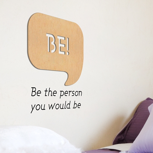 [우드스티커] 말풍선 (반제품) / 반제품(우드)+그레이(시트)