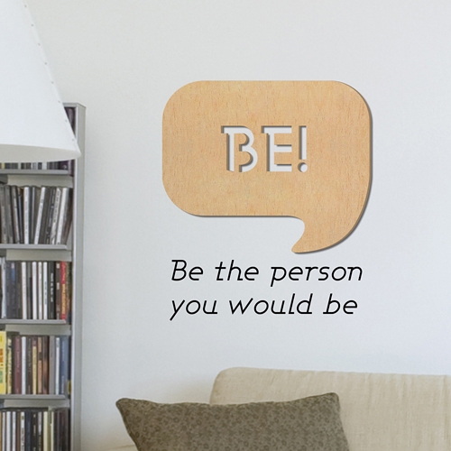 [우드스티커] 말풍선 (반제품) / 반제품(우드)+그레이(시트)