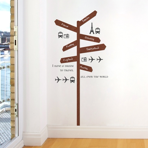 [우드스티커] 표지판 (컬러완제품)