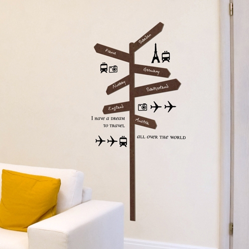 [우드스티커] 표지판 (컬러완제품)