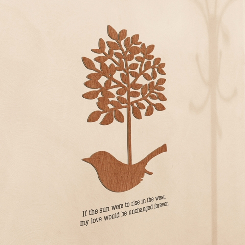 [우드스티커] 새와나무장식 (컬러완제품)