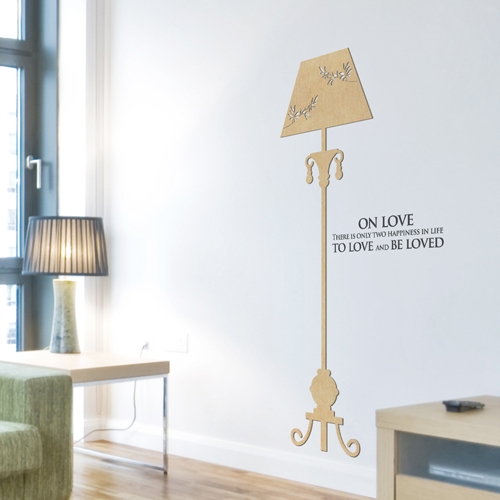 [우드스티커] 장스탠드 (반제품)/ 반제품(우드)+그레이(글자)