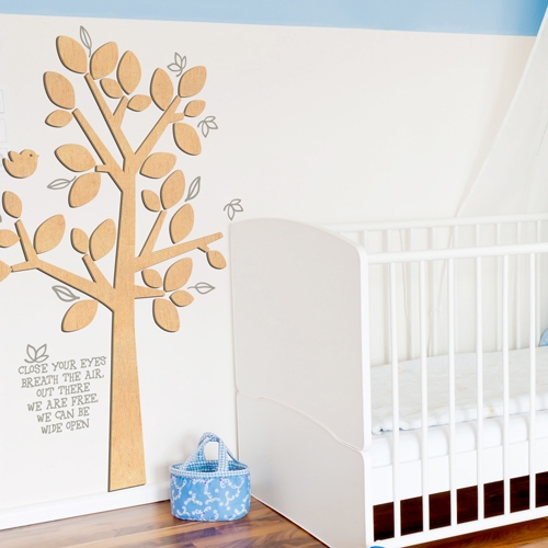 [우드스티커] 동화같은나무 (반제품)/ 반제품(우드)+라.그레이(시트)