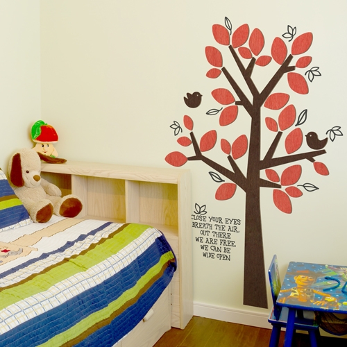 [우드스티커] 동화같은나무 (컬러완제품)